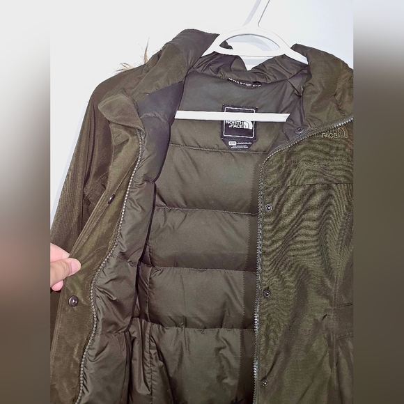The North Face HyVent Parka Coat Womens XSmall Green - Goose Down - Picture 6 of 6